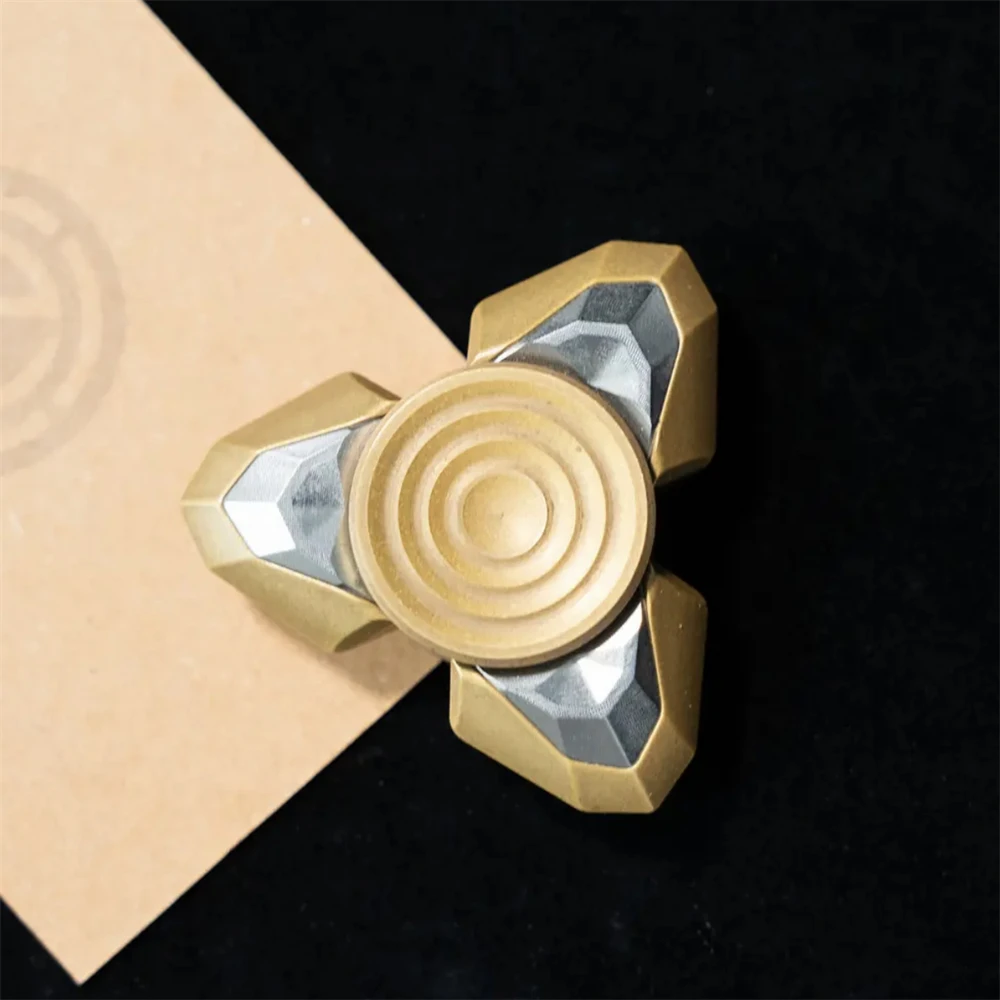 NOVO Koper Staal Fidget Spinner EDC Slider Speelgoed Anti Stress Hand Spinner voor Kinderen Volwassenen ADHD Angst Relief Zintuiglijke Speelgoed