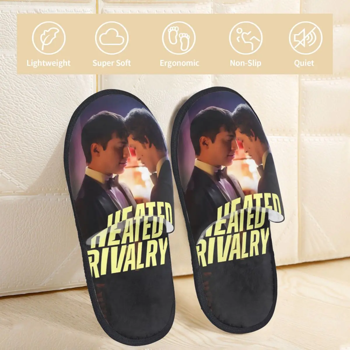 Winter Home Cotton Slippers Heated Rivalry Accessories Household Fur Slippers Slides Canadian Sports Romance Non-slip Slides