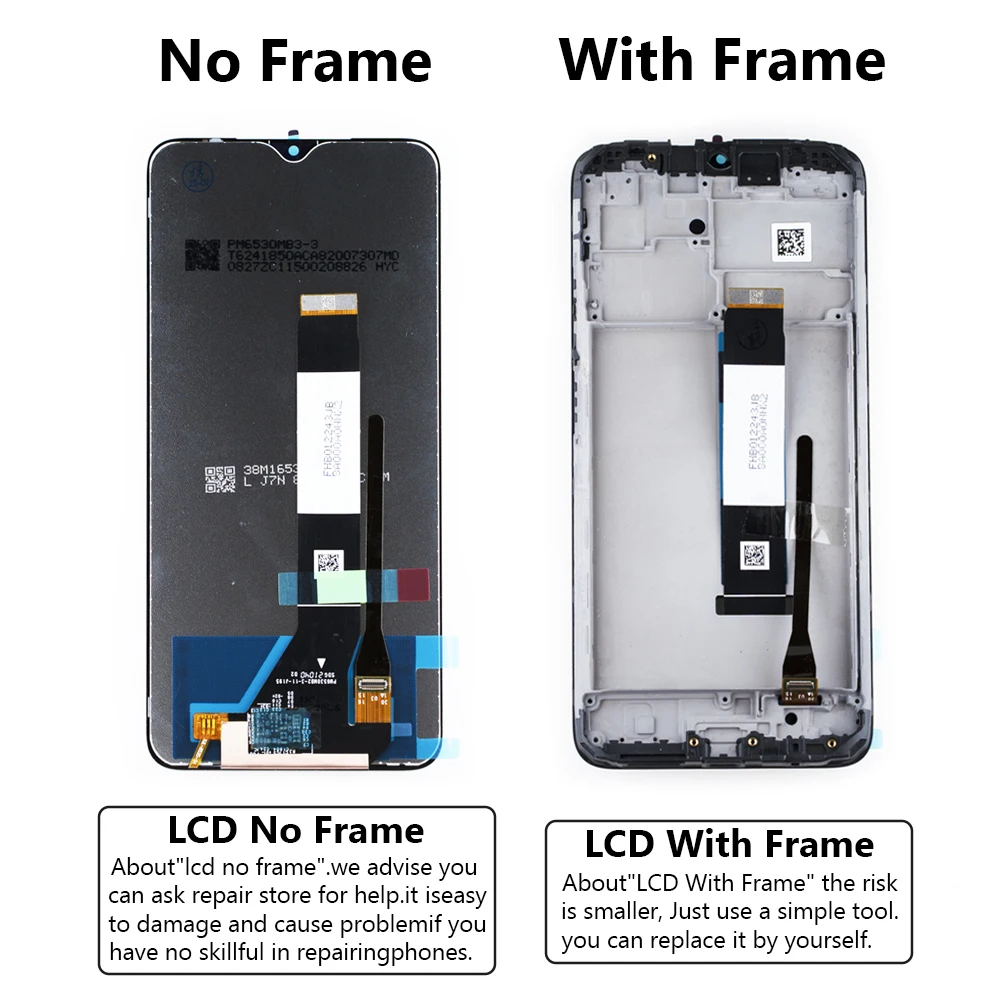 6.53 Inch Original For Xiaomi Redmi 9T LCD Display Touch Screen Digitizer Assembly With Frame M2010J19SG M2010J19SY POCO M3 M2