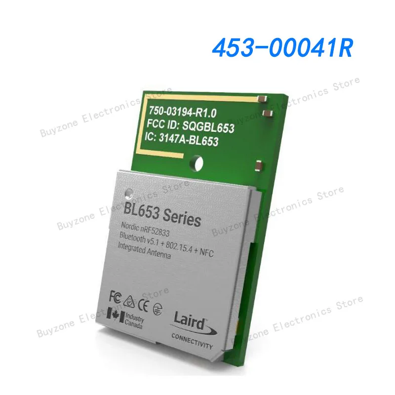 

453-00041R 802.15.4, Bluetooth v5.1, Thread, Zigbee® Transceiver Module 2.402GHz ~ 2.48GHz Trace Pin Surface Mount