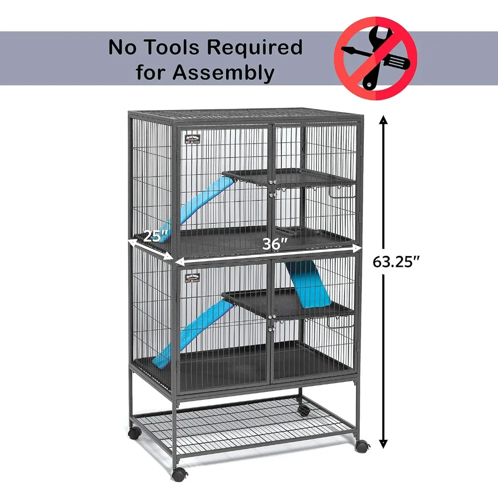 for Pets 182 Ferret Nation Double Story Unit, 1-Year Manufacturer Warranty