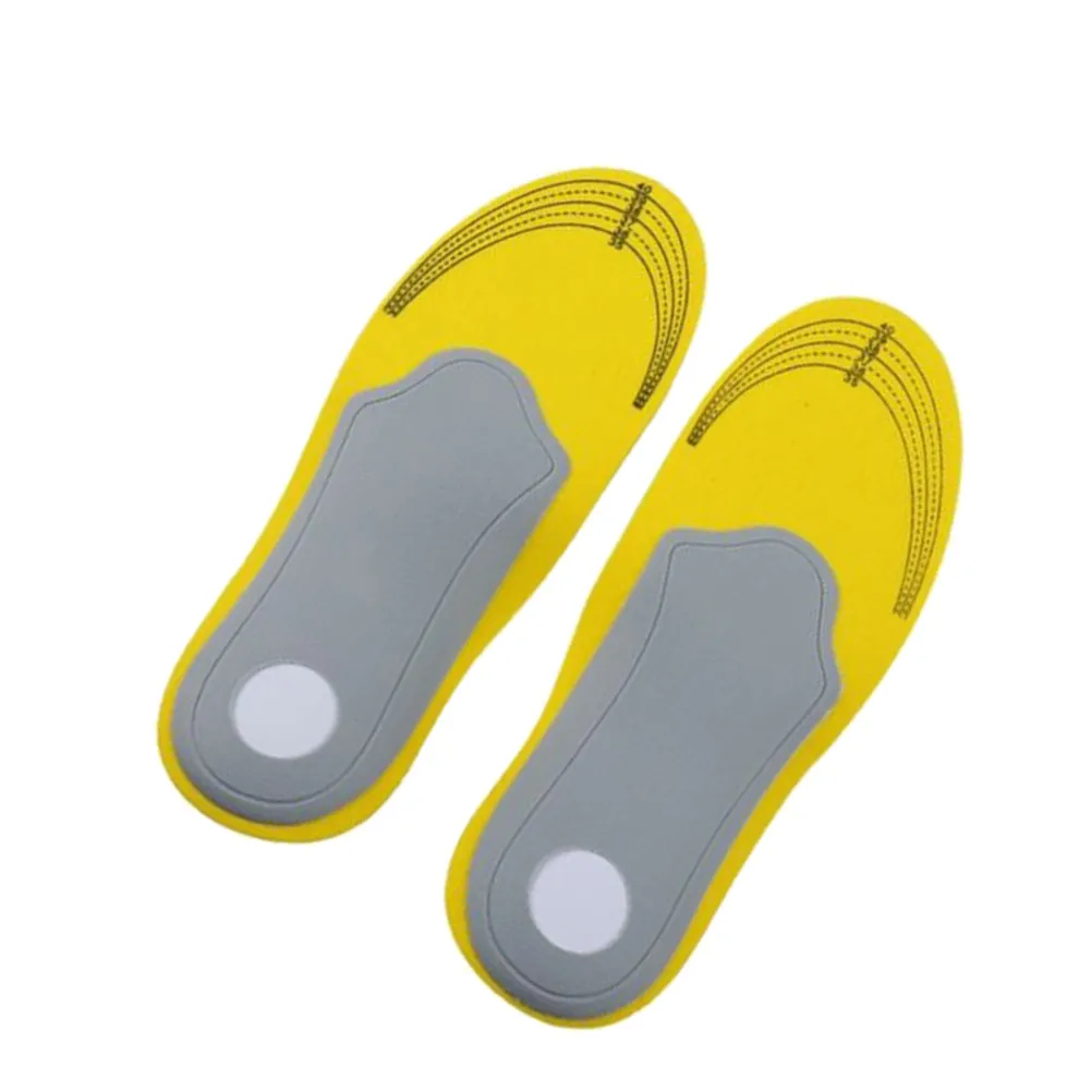

1 Pair Unisex Arch Support Insoles 35-40 Grey Flatfoot Orthotics For Daily Walking Shock Absorb Thicken Breathable Feet Care