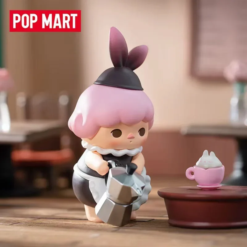 Popmart Pucky Elves Are Doing & Elven Rabbit Cafe Series Blind Box Anime Figure Toys Mystery Box Birthday Gift Caixas Supresas