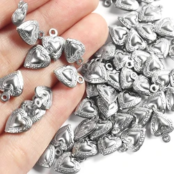 20PCS Stainless Steel Antique Hollow MINI Dolphin Strawberry Heart Charms Tail Pendant for Jewelry Making DIY Handmade Craft
