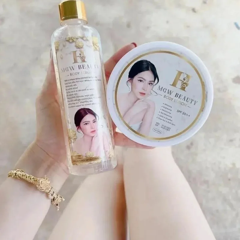 Kem Body MGW Beauty chuẩn thái tẩy mạnh siêu trắng remove dull skin blemishes brighten white moisturize even skin tone