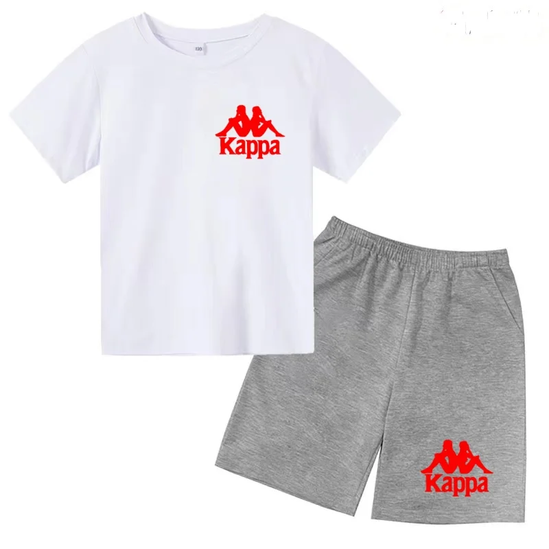 

Kids Summer T-shirt Clothes Love Couple Print Short-sleeved+Shorts 2P Boy Girl Toddler Sports Charming Letter Casual Fashion Set
