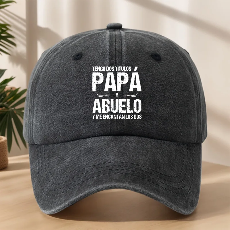 

"Papa Abuelo" Baseball Cap | Vintage Washed Soft, Sweat Absorbent for Outdoor Hiking