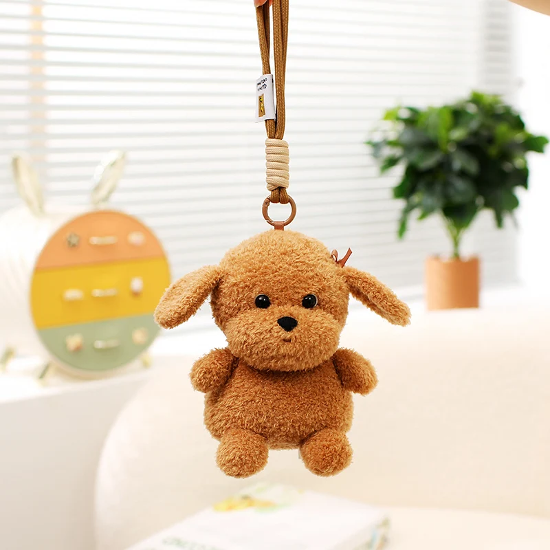 15 cm dessin animé mignon chien animal de compagnie en peluche poupée pendentif Corgi Shih Inu West Highland Schnauzer Teddy Husky en peluche sac décor cadeau pour enfant
