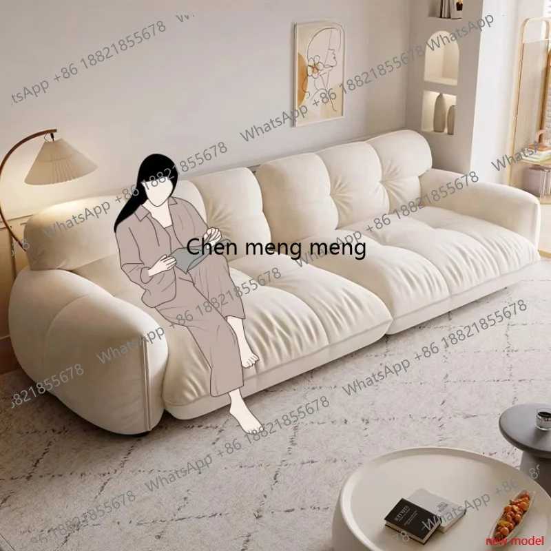 AB03Aesthetic Luxury Living Room Sofas Beige Italian Modern Bedroom Living Room Sofas Sleeper Nordic Divano Moderno Furniture Ho