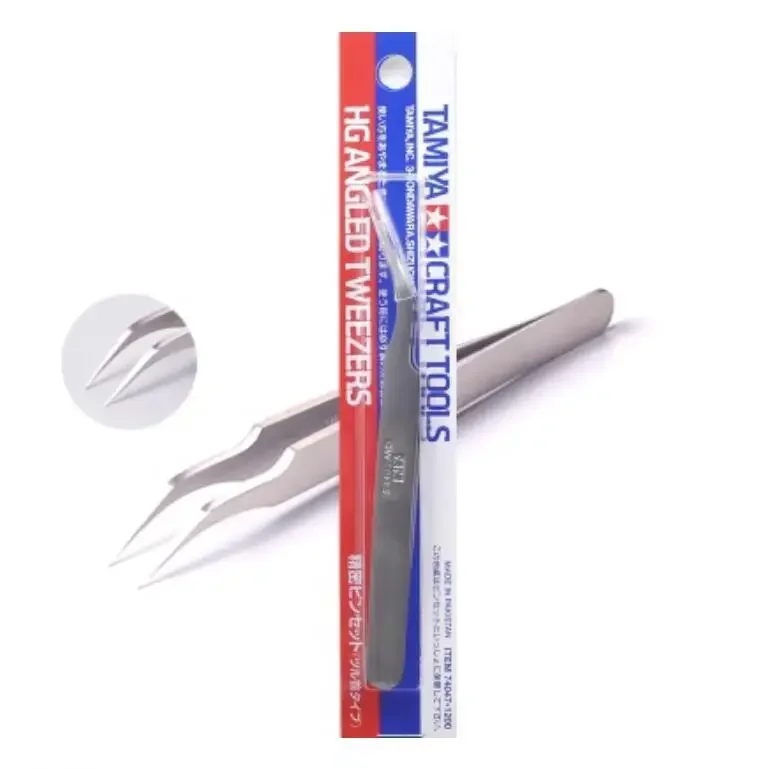 Tamiya 74047 Hg Angled Tweezers Model Building Tool