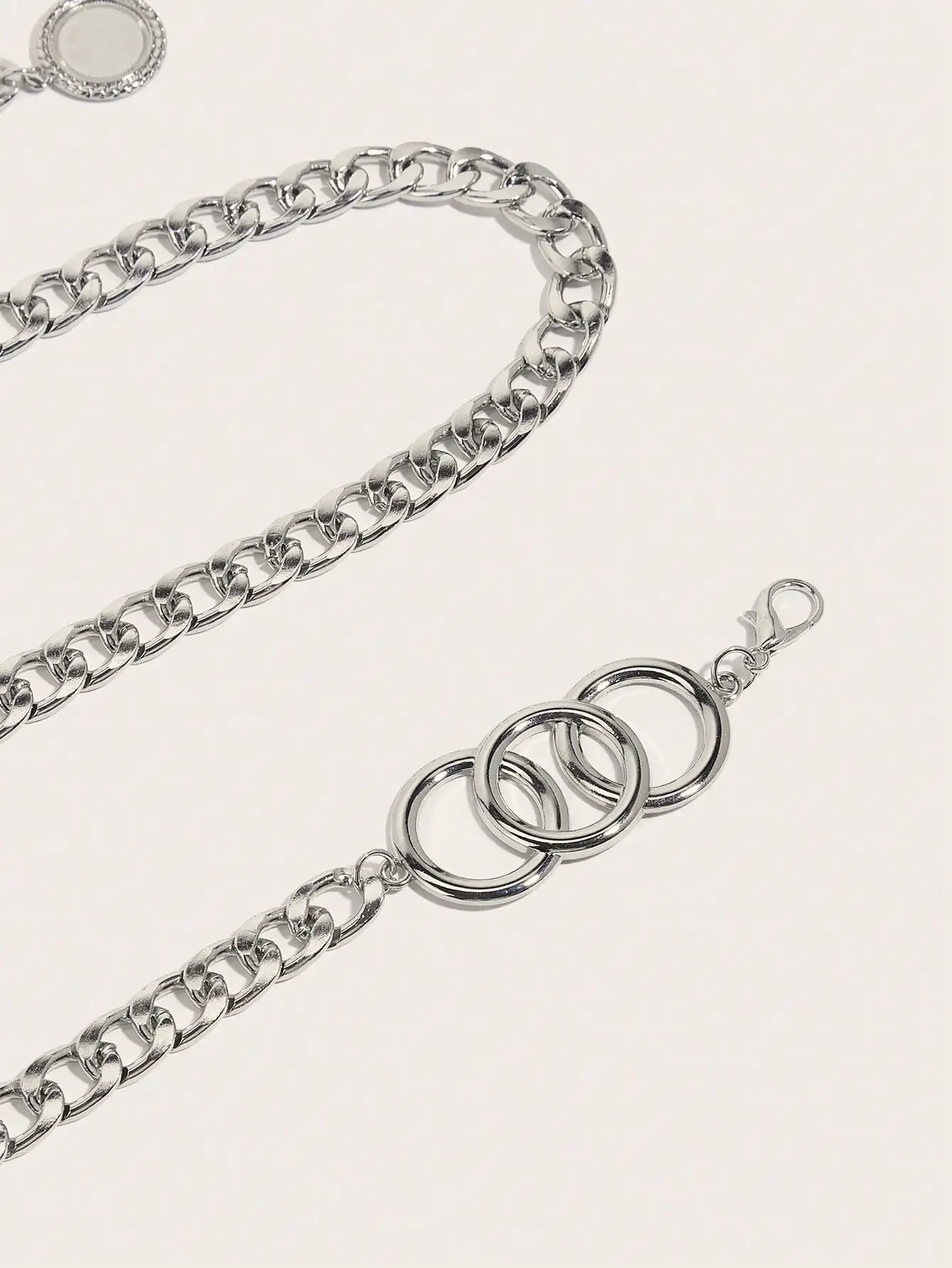Hershine 1-Piece Women's Fashionable Hollow-Out Circle Waist Chain, Elegant and Sexy Accessory for Party Dresses, Spring, Summer