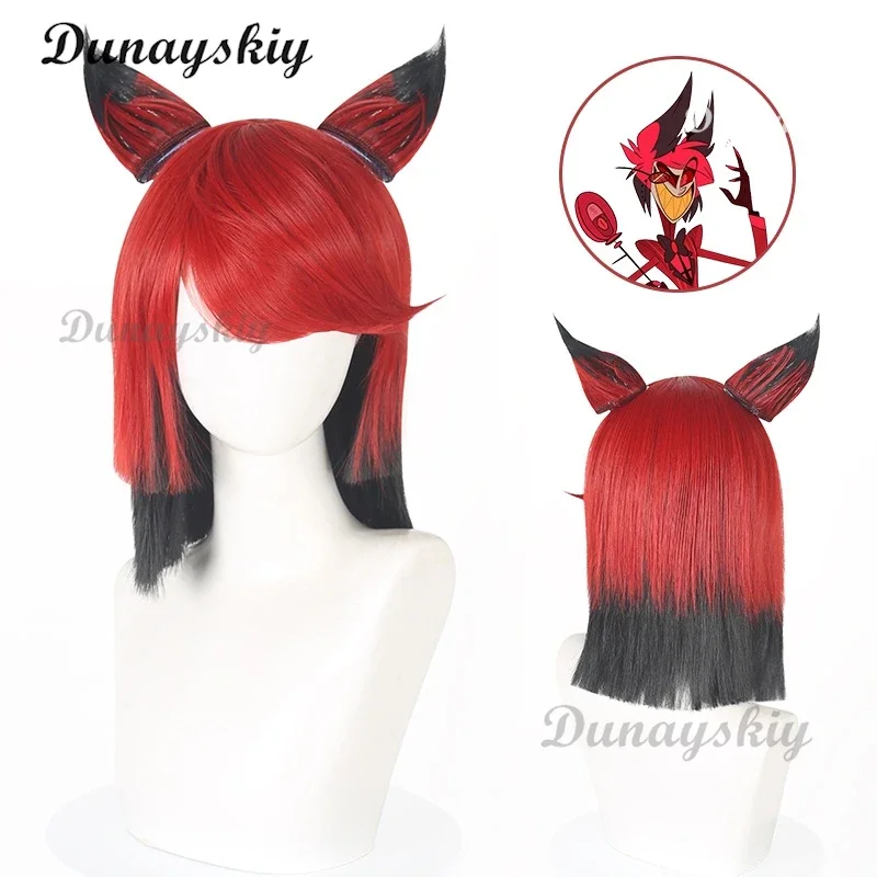 زي تنكري أنيمي ALASTOR زي تنكري أحمر زي تنكري زي موحد زي كرنفال الهالوين للبالغين