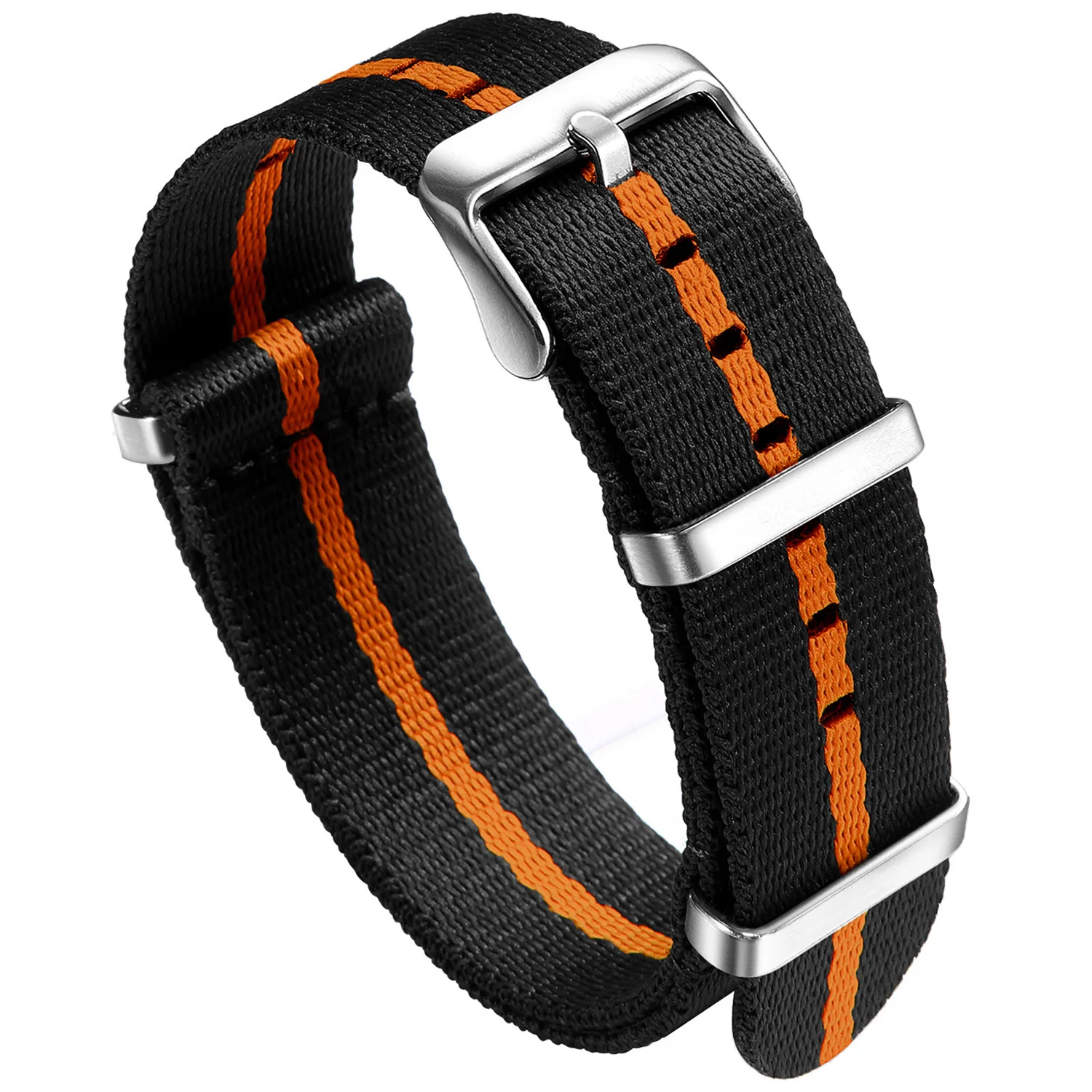 Nylon-Uhrenarmband, 20 mm, 22 mm, bequeme Uhrenarmbänder, Schlaufe, militärisch, waschbar, für Herren-Uhrenarmbänder