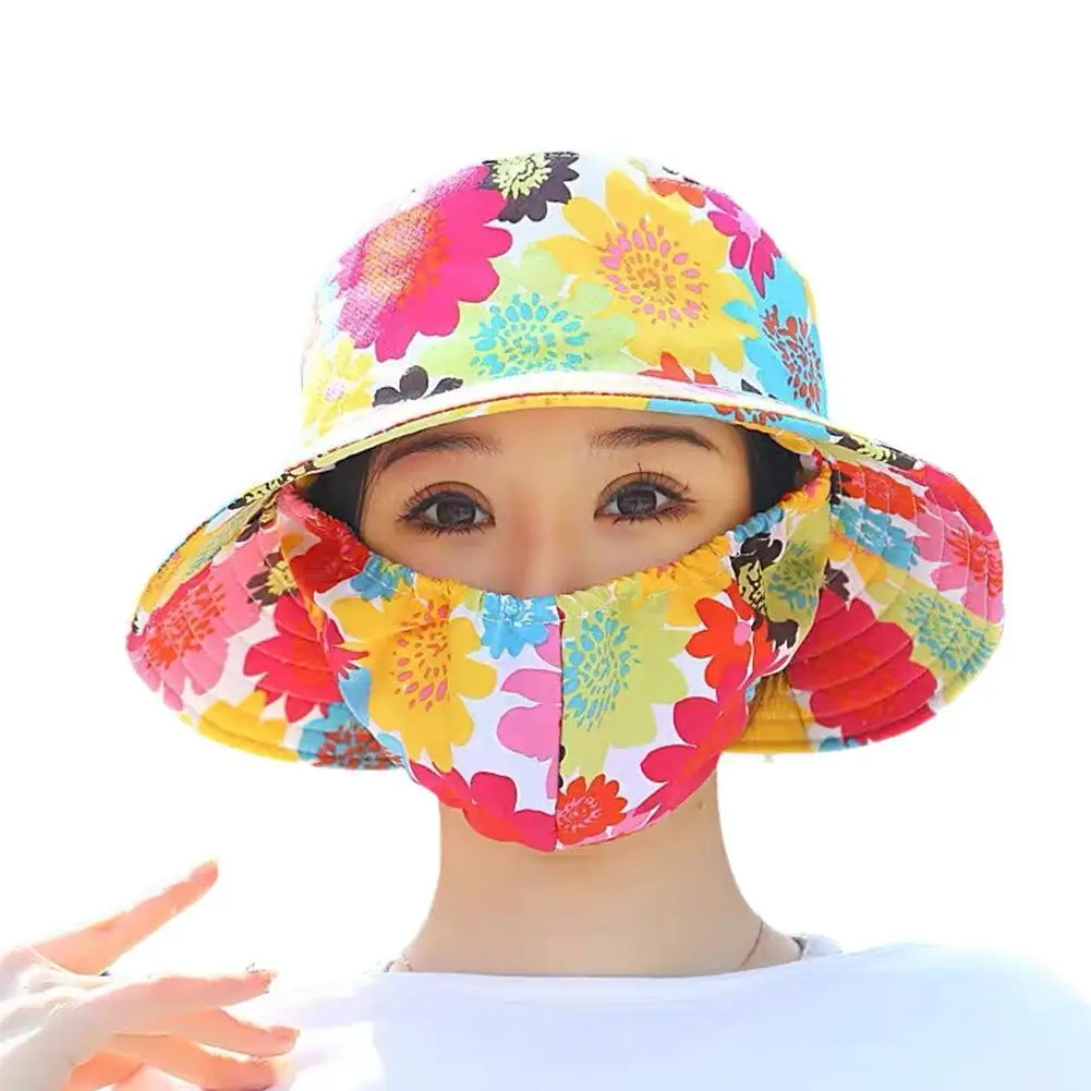 Summer Sun Hats UV Protection Outdoor Hunting Fishing Cap for Men Women Hiking Camping Visor Bucket Hat Removable Fisherman Hat