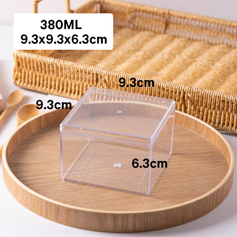 20x Mini-Charcuterie-Boxen 11,4x11,4 Cm – Braun, Mit Transparentem Deckel, Für Kekse, Cupcakes & Partys