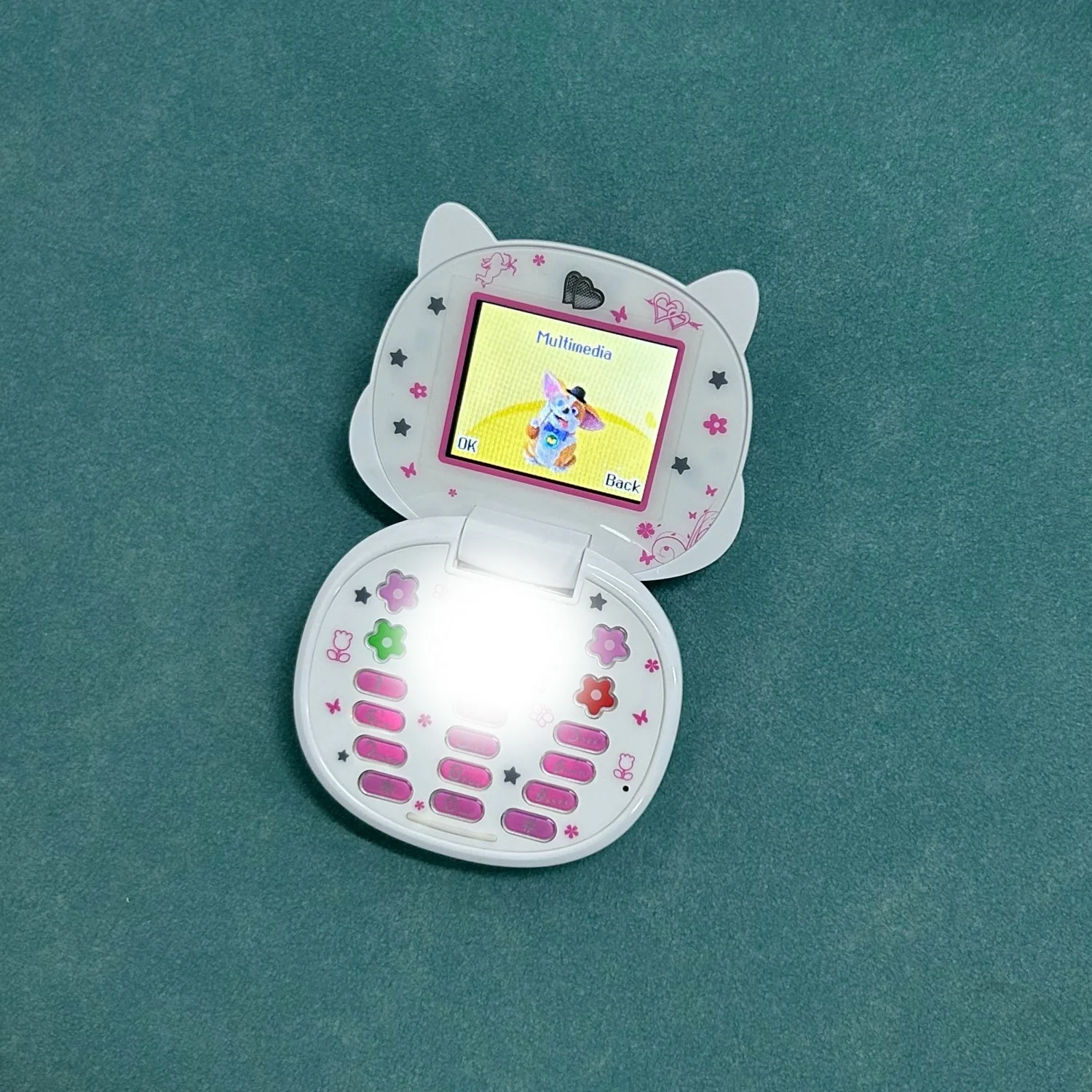 Cute Mini Koki Mobile Phone Flip Cartoon Kids Children Dual Sim 2G GSM Keyboard Botton MP3 Player Unlocked New Cellphone