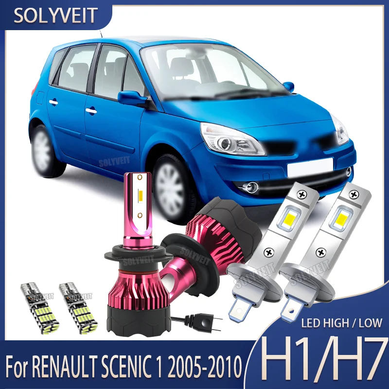 

Energy Saving Shockproof Easy Fit H1 H7 LED HIGH LOW Car HEADLIGHT Bulb Fit FOR RENAULT SCENIC 1 2005 2006 2007 2008 2009 2010