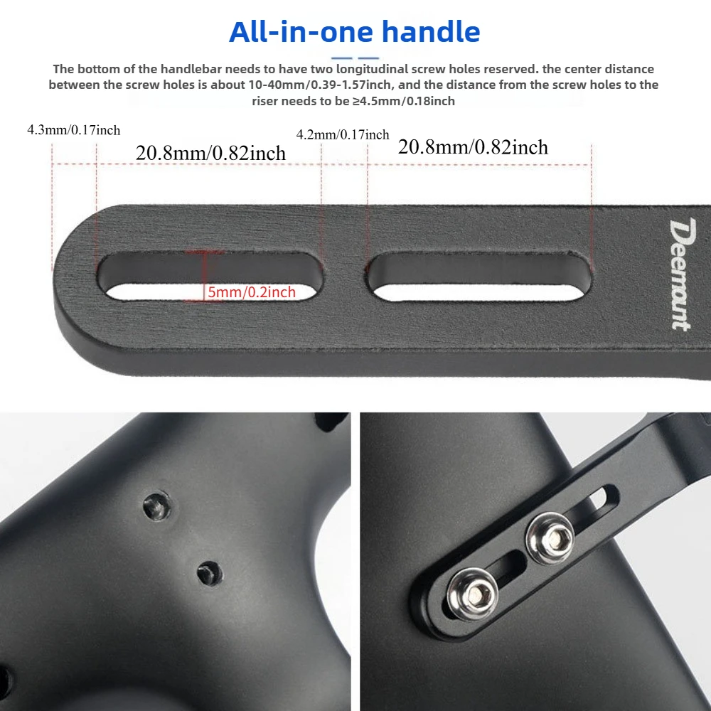 Встроенный удлинитель руля, аэродинамический руль, подвесной кронштейн для велосипедного фонаря, нижний интерфейс камеры GoPro
