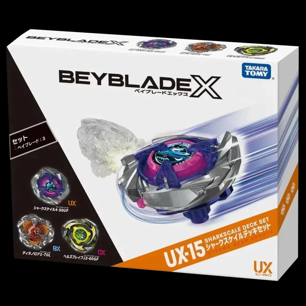 GENUINE TAKARA TOMY BEY X UX-15 Battle X Shark Scale Deck BLADE