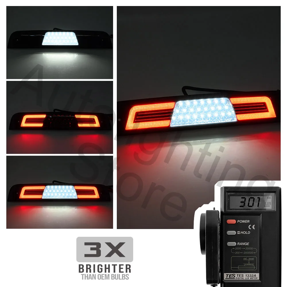 LED High Mount 3rd Brake Light Rear Stop Lamp For 2019 2020 2021 2022 2023 RAM 1500 cargo light reverse light