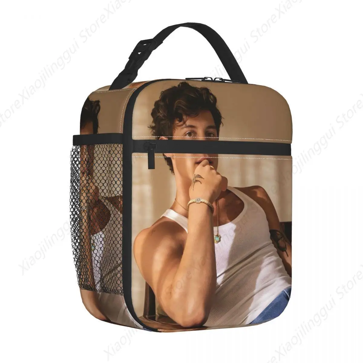 Insulated Lunch Bags Shawn Mendes Canadian Singer Product Rock Music Lunch Container Multifunction Cooler Thermal Bento Box