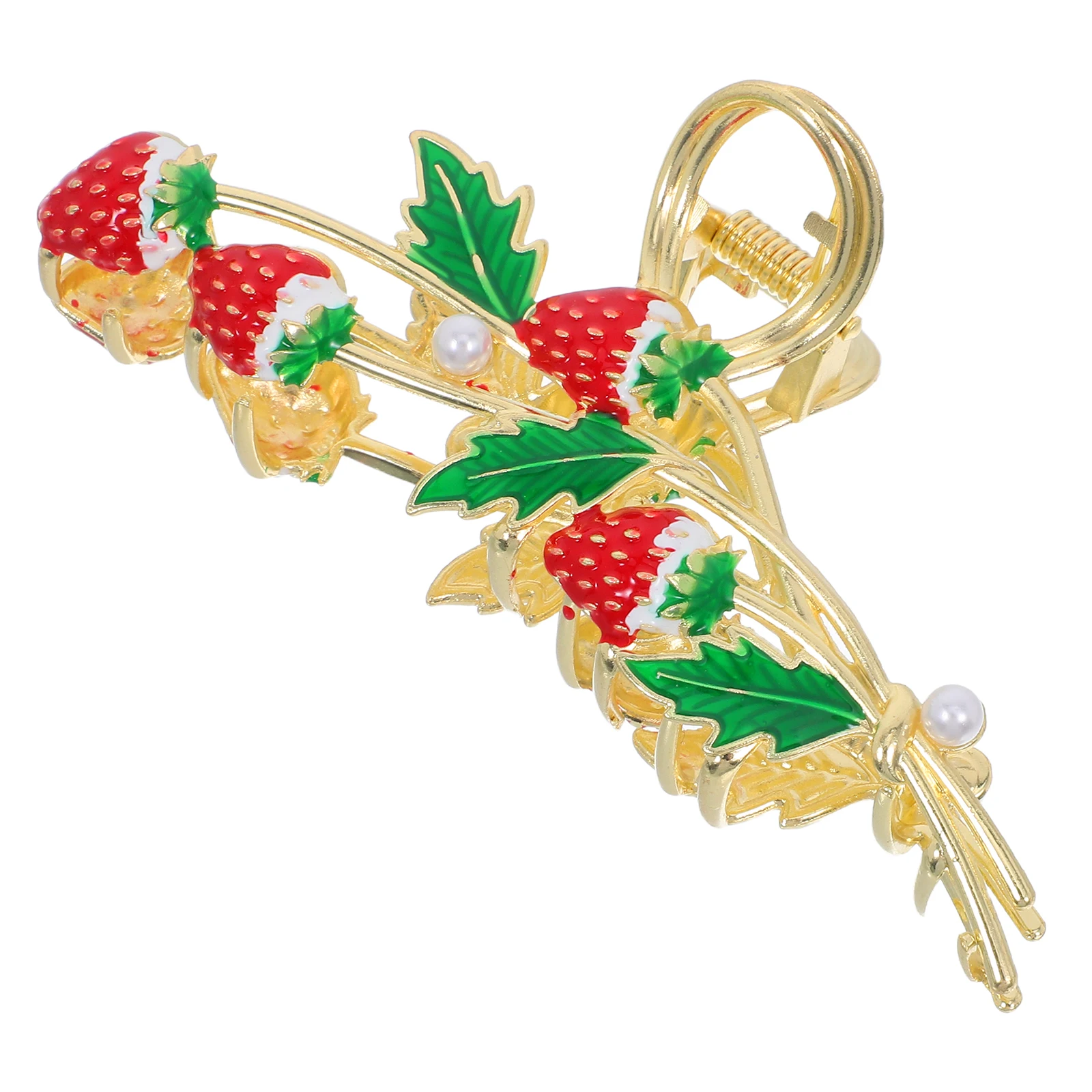 

Strawberry For Hair Accessory Women Clips Women Accessories Styling Tool Nonslip Jaw Clips Metal Alloy Hair Care