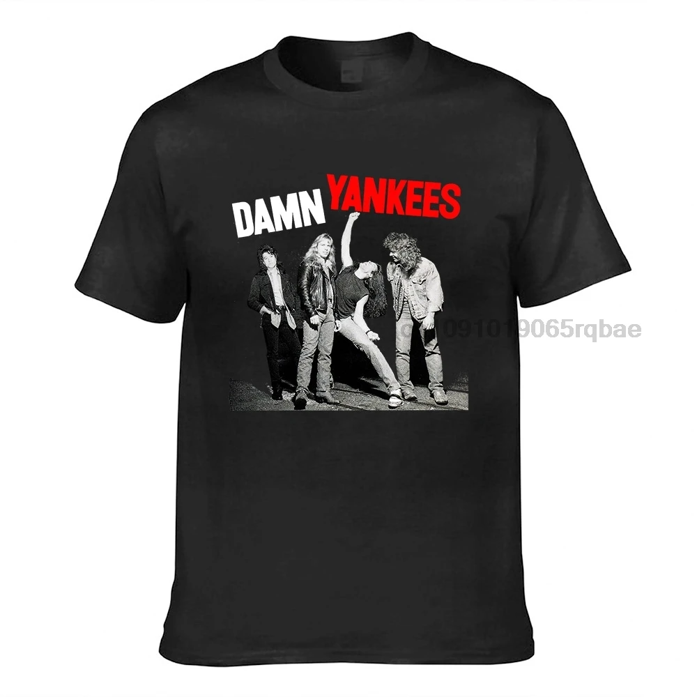 Damn Yankees World Tour 90-91 T-Shirt Gift for fans All Size S-3XL 100% cotton Men t shirt Women's tee(2)