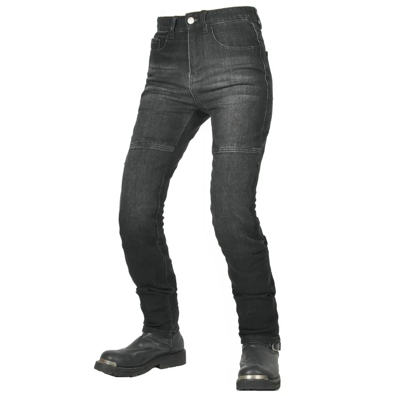 Winx Wheels Women Straight Leg Casual Motorbike Riding Jeans, Wear Tear Resistant Anti Fall Protective Motorcycle Denim Pants