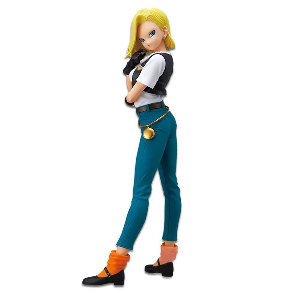 25cm Dragon Ball Z Lazuli Android 18 Anime Doll Action Figure Pvc Toys Collection Figures For Friends Gifts