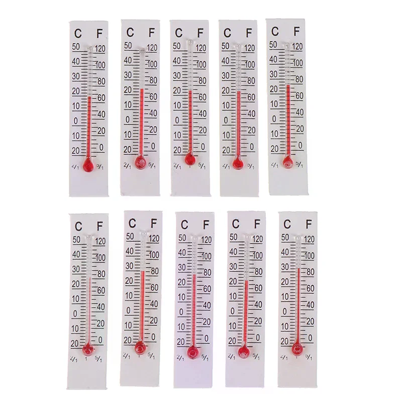 10 Pcs 5cmX1.1cm Miniature Paper Cardboard  Indoor -20-50 Celsius