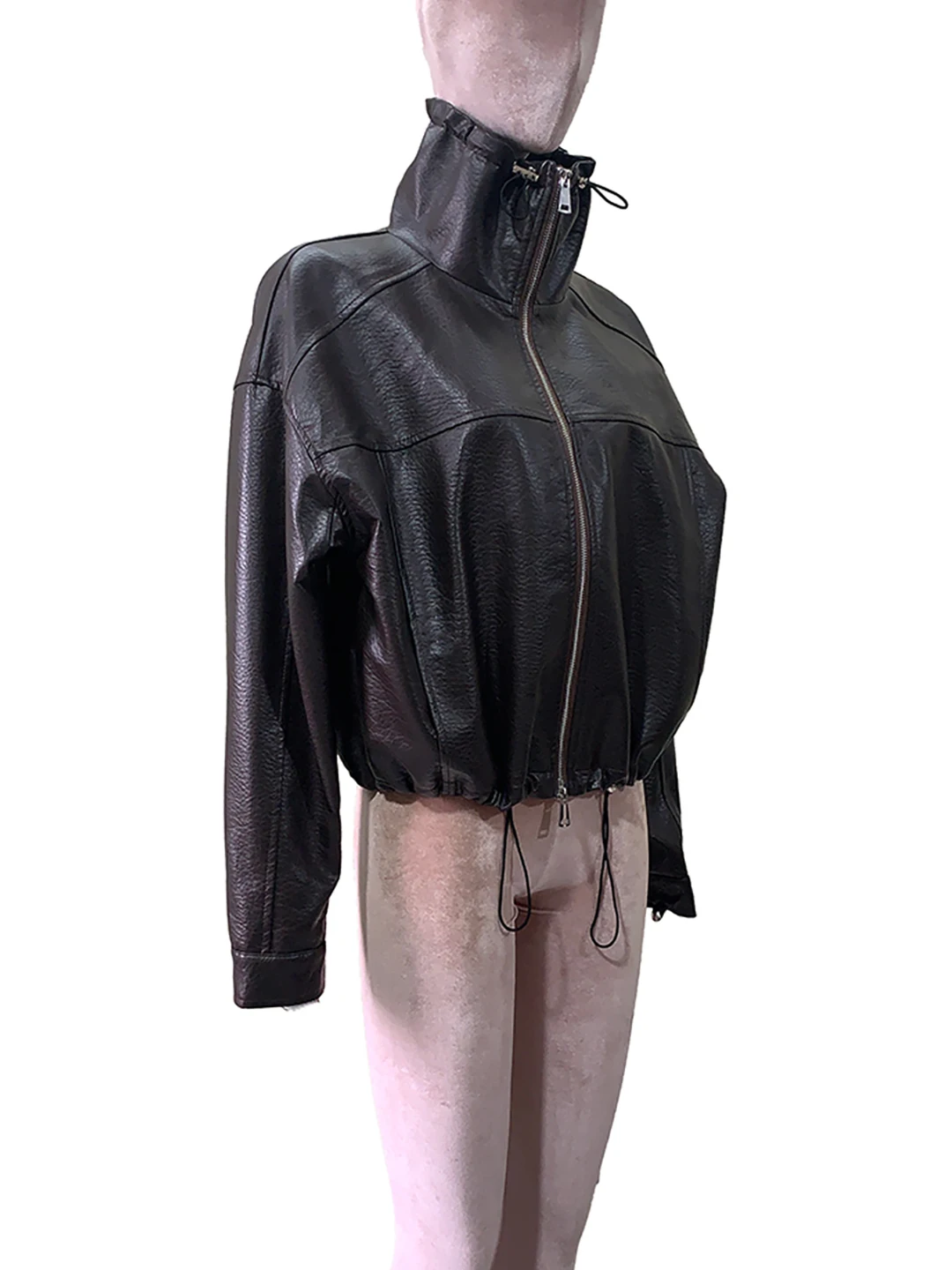 Fashionable Short PU Leather Jacket Women's Casual Style Super Soft Leather Coat Cool And Elegant Wind for Spring Summer