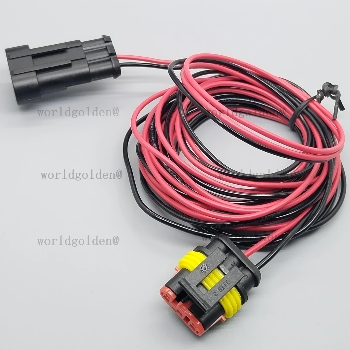 282087-1 282105-1 3Pin Automotive Wiring Connector with Extended Pigtail Wires For Universal Vehicle