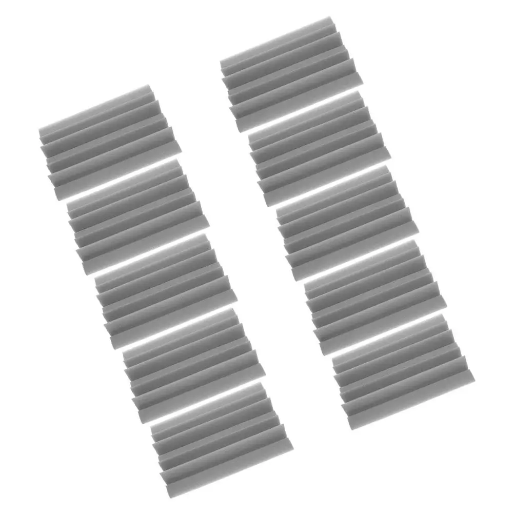 10 Pcs Acoustic Panels Sound Absorbing Wall Pads for Walls Black Insulation Materials Soundproof