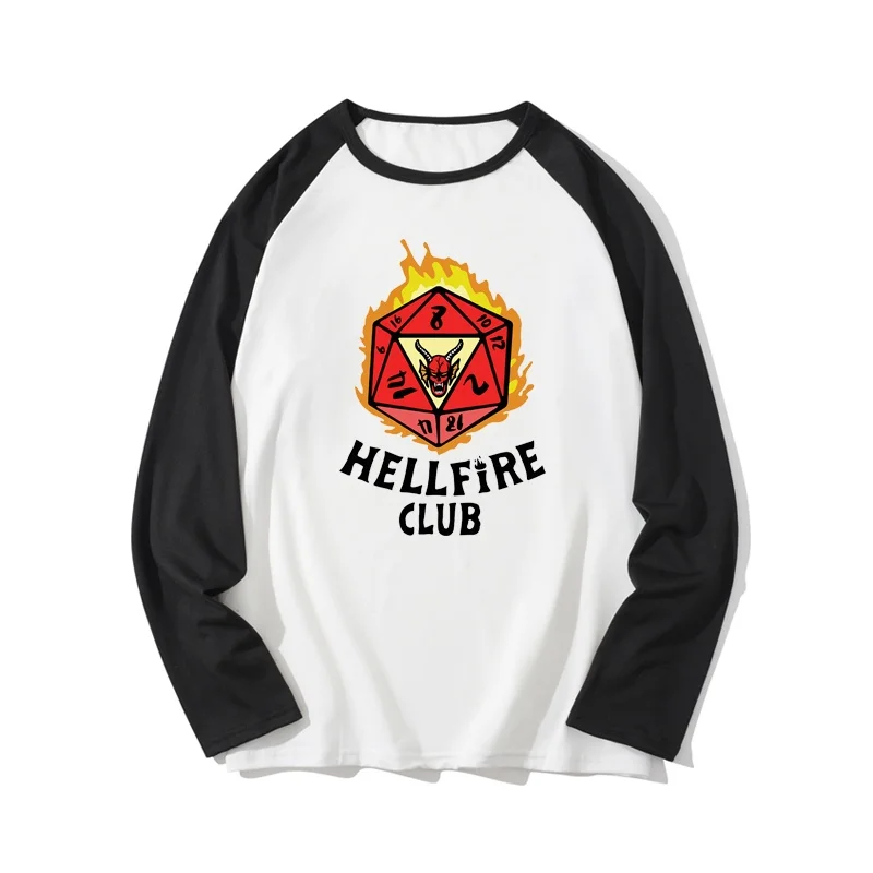 تي شيرت Hellfire الجديد المطبوع ثلاثي الأبعاد للرجال، الشيطان العالمي، السيف والمطرقة، تي شيرت بأكمام طويلة للرجال والنساء #5