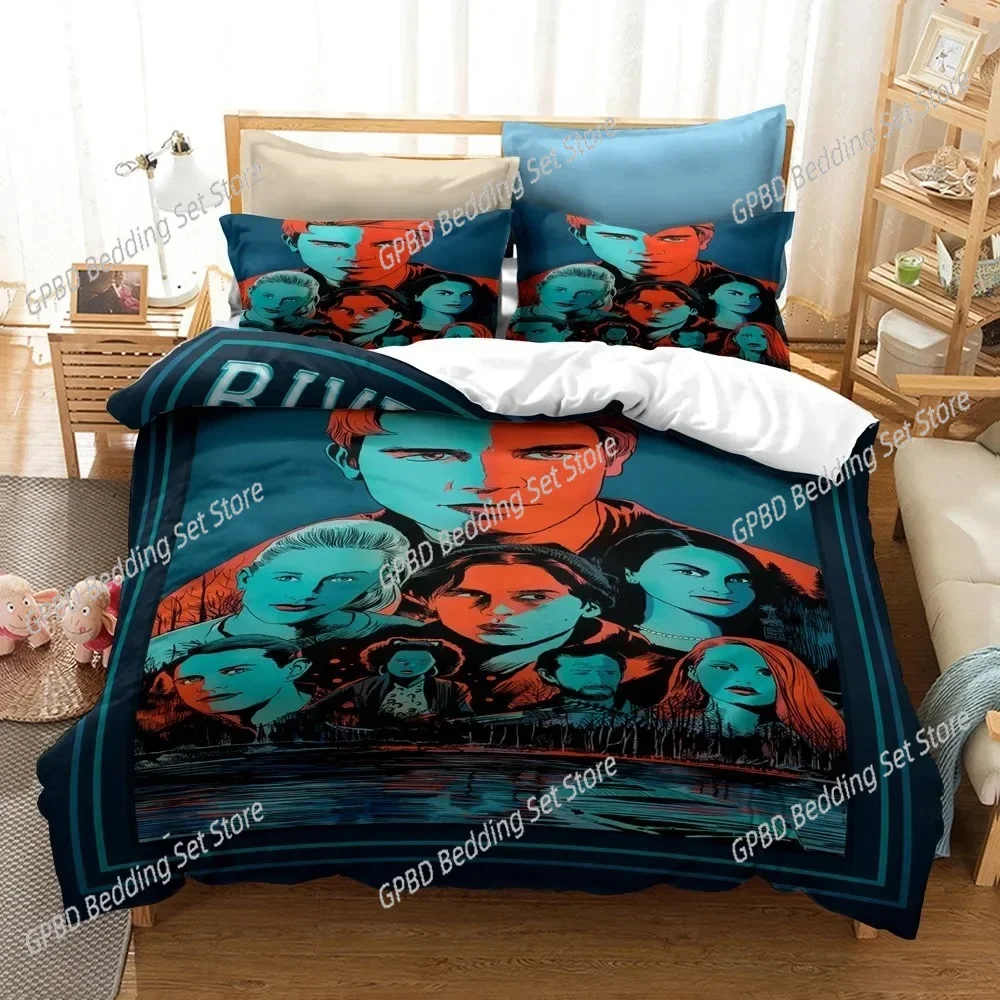 3D Printed Tv Riverdale 3D Bedding Set Duvet Cover Pillowcases Single Twin Full Queen King Size Home Decor Quilt Boys Gift