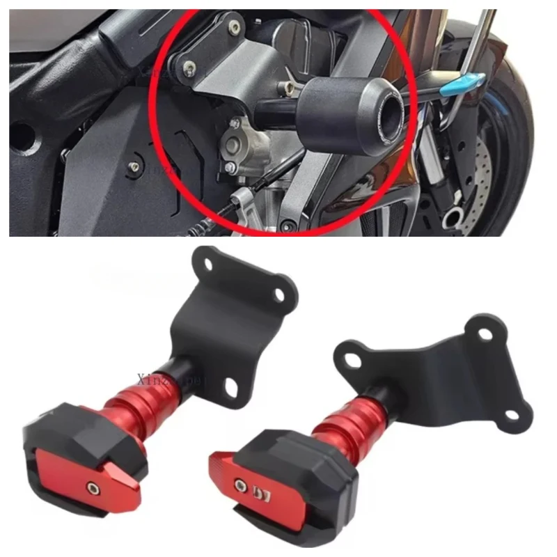 FOR CFMOTO 675SR 675NK Engine Protection Cover Frame Sliders Crash Pad Falling Protector Guard  675 SR/NK CF650-10-11 Accesorios