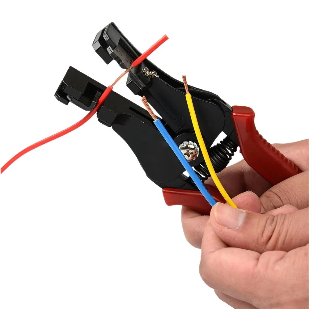 Pinza spelafili automatica, strumento spelafili di precisione per spelafili portatile elettrico solido e a trefoli da 1.0-3,2mm