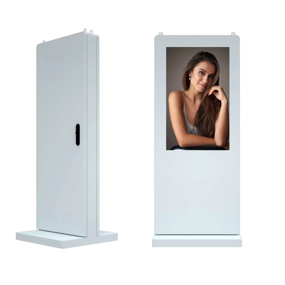 43 Inch Indoor Android Video Display Counter Lcd ultra Thin Standing Vertical Digital Signage Totem Touch Screen Kiosk