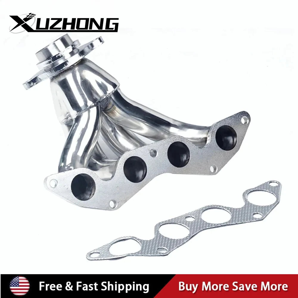 

For Honda Civic HX 2001-2005 1.7L L4-4 Stainless Steel Manifold Header Cylinder
