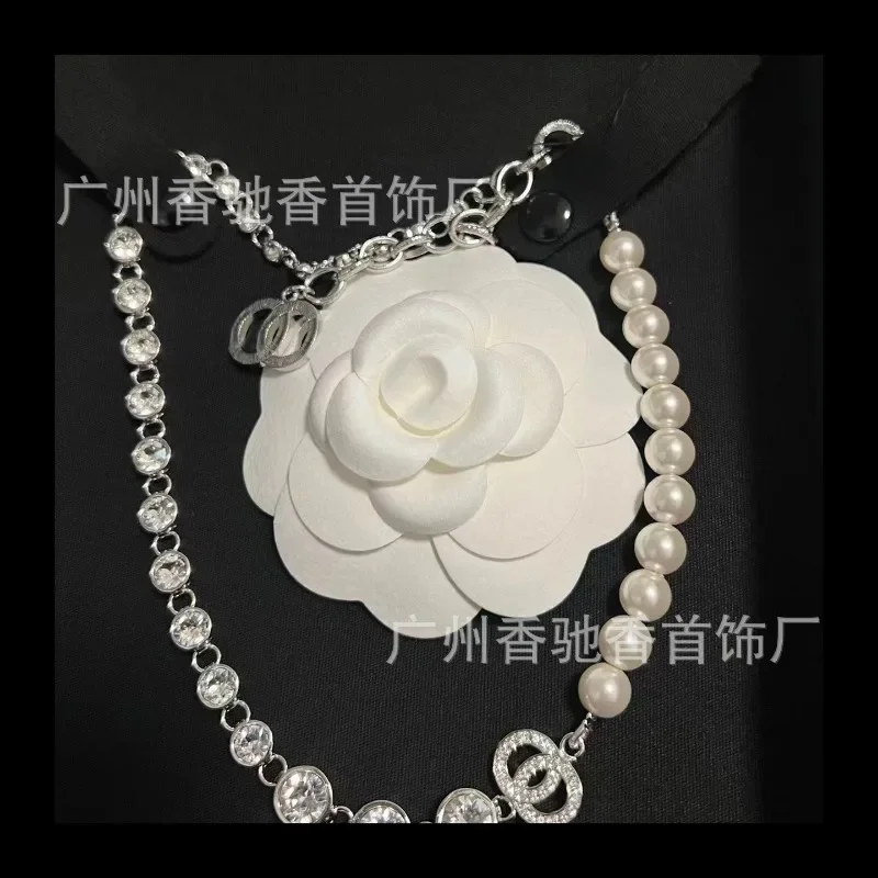 جديد Xiaoxiangfeng لؤلؤة حجر الراين أزياء المشاهير قلادة قسط سلسلة اللؤلؤ تنوعا #2