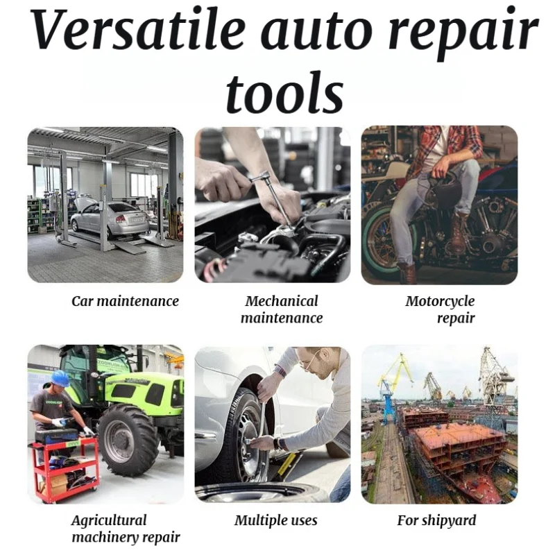 家庭用クイックラチェットレンチ、コンビネーションハードウェアツール12個入り多機能、レンチ修理ツールの完全なセット、車の修理
