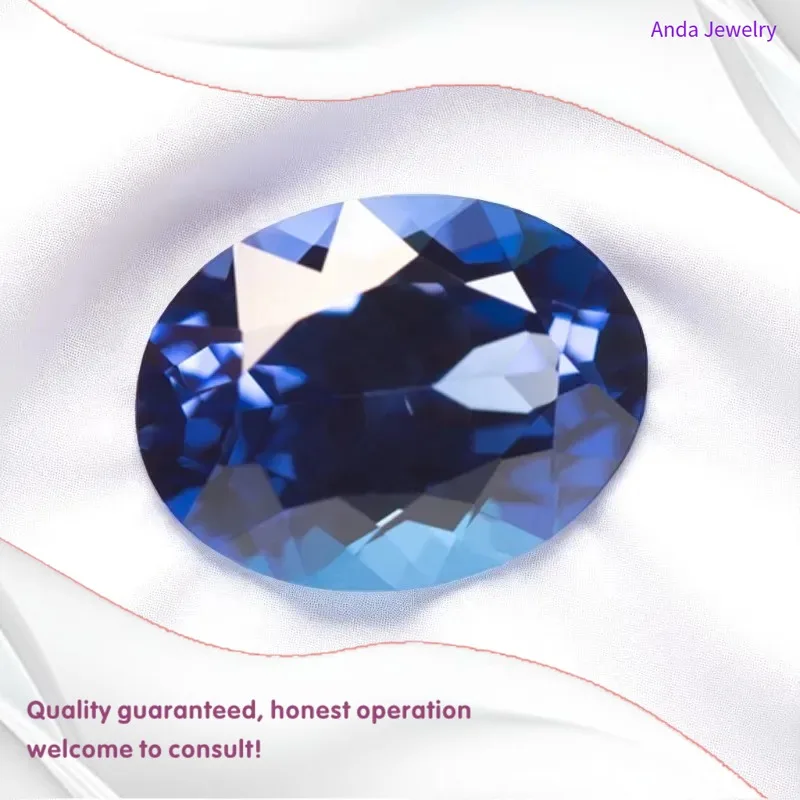 

M-Lab выращенный сапфир королевского синего цвета овальной огранки драгоценные камни для настройки ювелирных изделий своими руками и индивидуального дизайна, сертификат на выбор