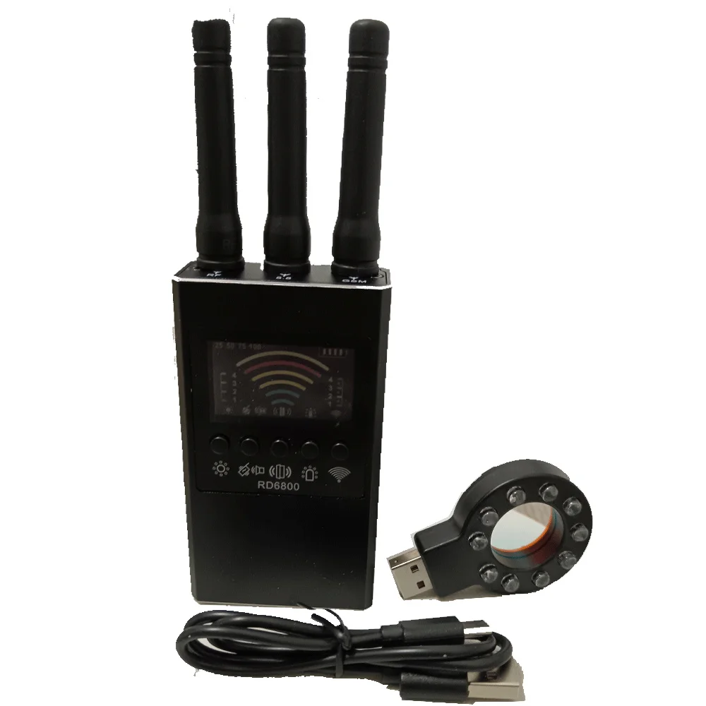 

Анти-скрытый детектор камеры, беспроводной радиочастотный сигнал, обнаруживает противоподслушивание, GSM аудио, GPS-локатор, инфракрасный сканер для поиска камеры