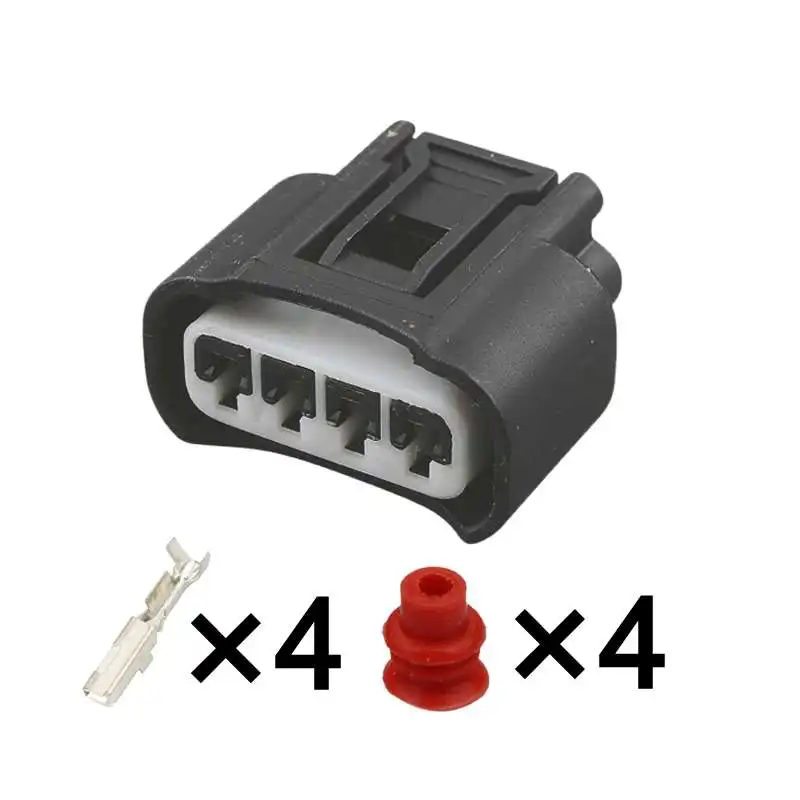 4 Hole Automobile Ignition Starter Coil Electric Wire Socket Car Male Female Docking Connectors For Toyota 7283-7449-30