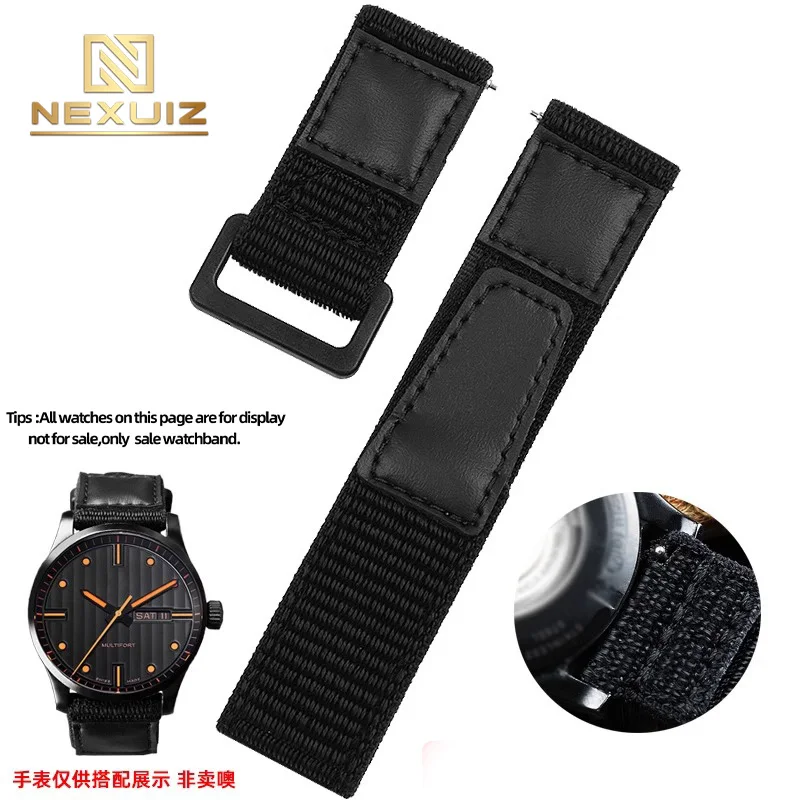 Accessori per orologi in nylon integrati per Tudor MIDO Huawei Huami Xiaomi cinturino da 22 mm cinturino in tela traspirante