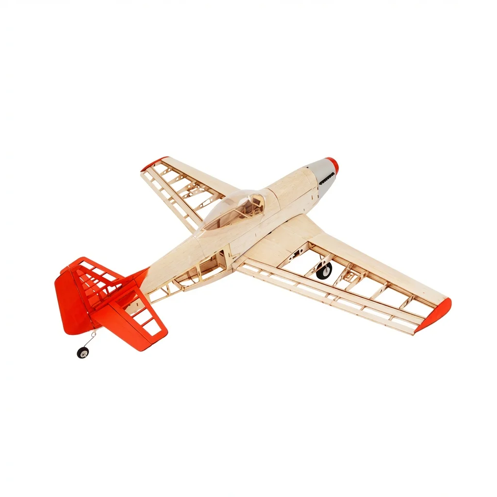 NEW P51 Mustang RC AirPlanes Laser Cut Balsa Wood Airplane Kit Frame Wingspan 1010mm  Model Building Kit - view 6