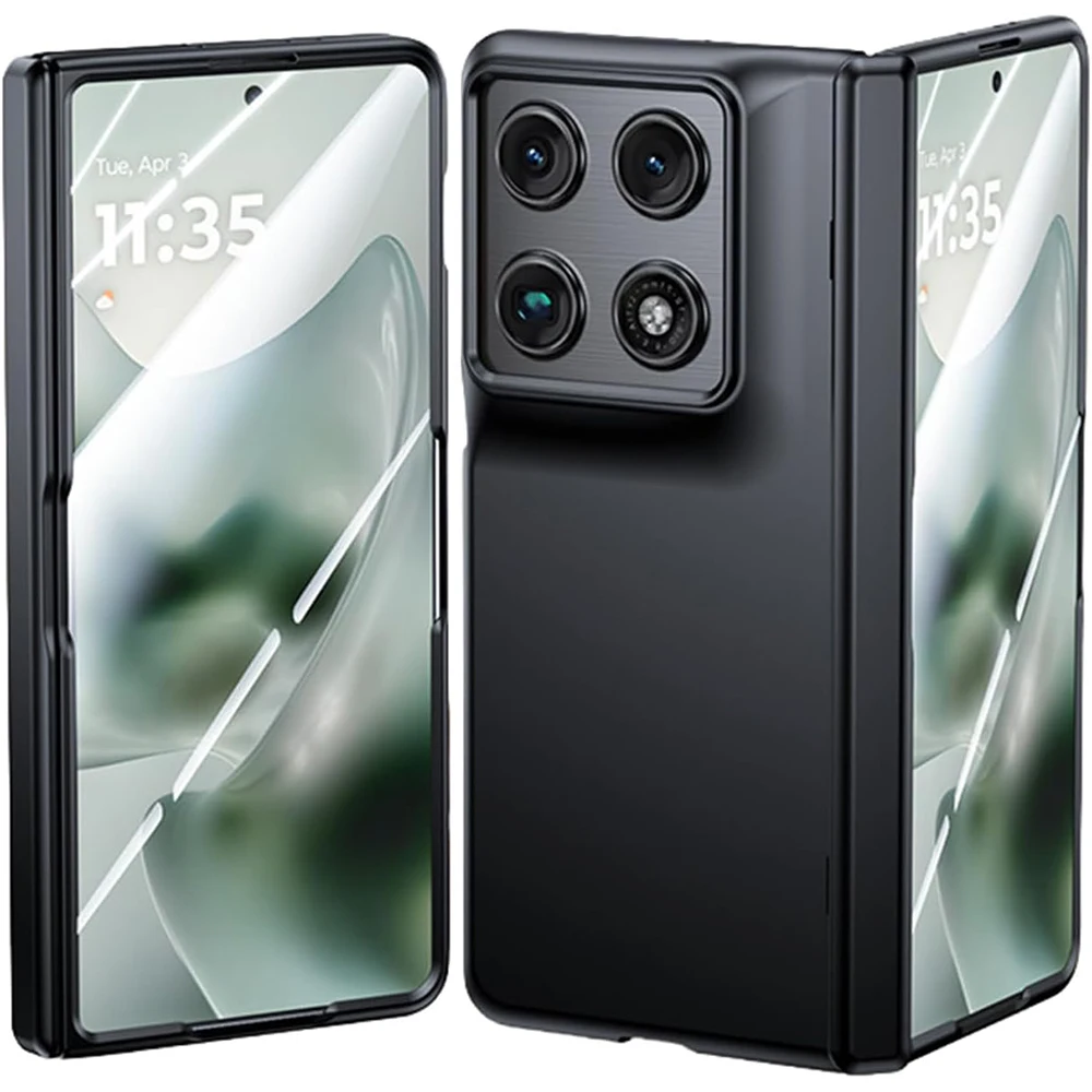 Military Grade Rugged Case for Moto Razr Fold Screen Protector Hinge Protection One-Piece Slim Shockproof Shell with Stand