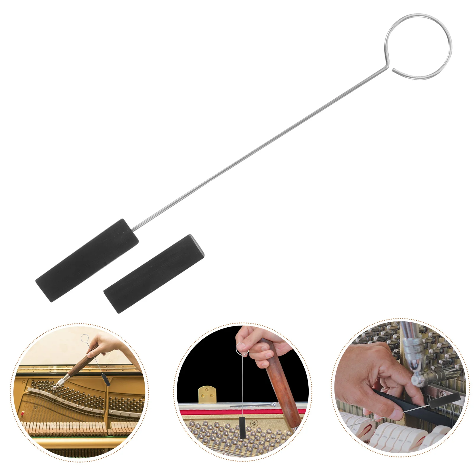

Piano Tuning Tool Steel Durable Metal Tuning Mute Rubber Wedge Piano Repair Fixing Tool Accessories Extras Extras