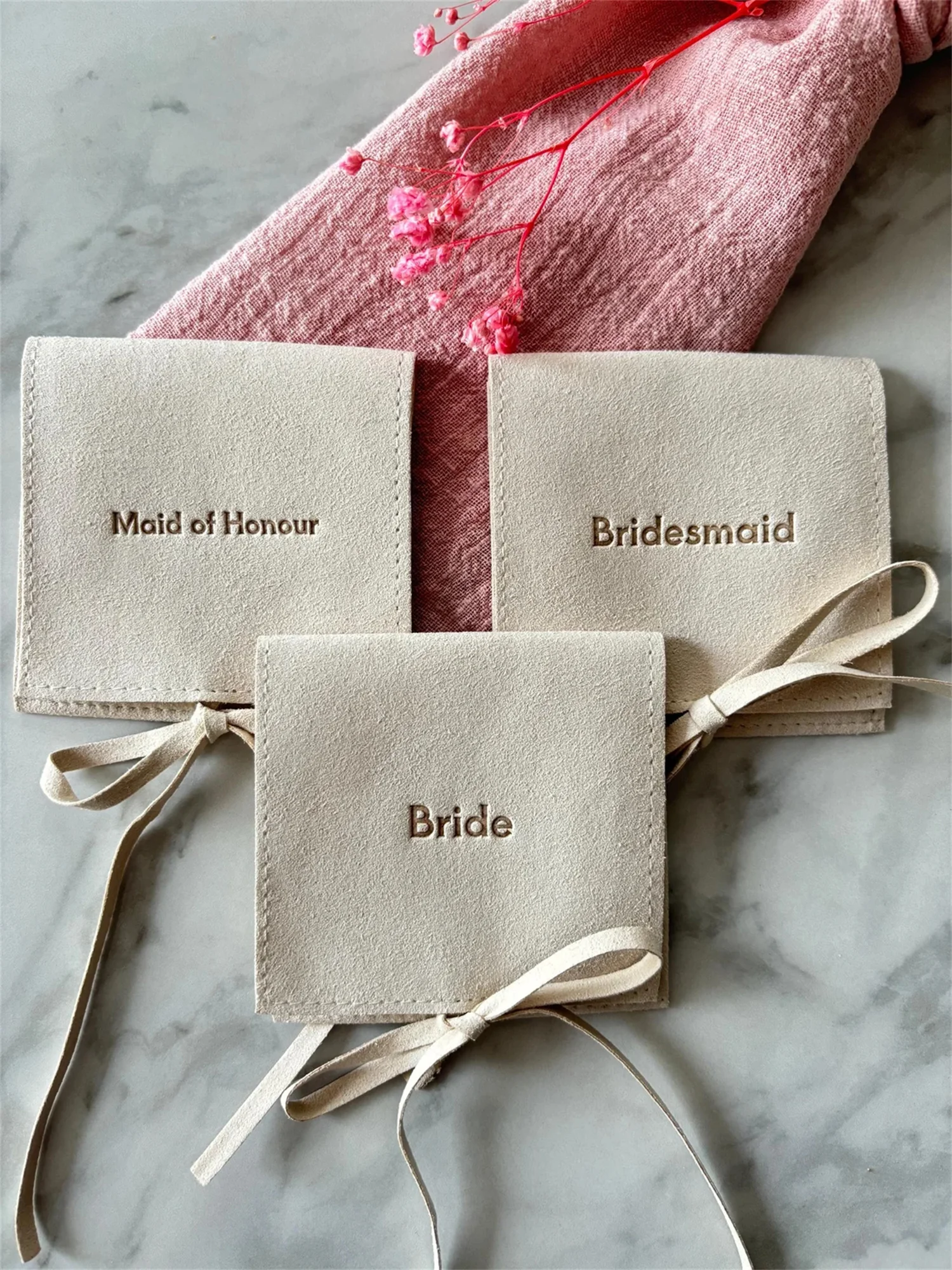 

Jewellery Pouch | Bride | Bridesmaid | Maid of Honour | Bridesmaid Gifts | Bride Gifts | Earring Pouch| Gift Pouch | Bridesmaid
