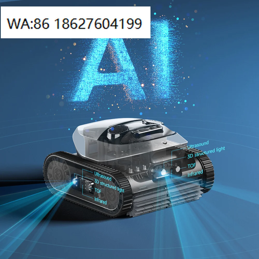 For Swimming Pool Cleaning Robot Universal Wireless Eco Friendly Cleaning Robot 4 Hour Runtime Automatic Wall Climbing All Terra